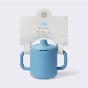 (2) 8oz Silicone Sippy Cup - Blue - Cloud Island